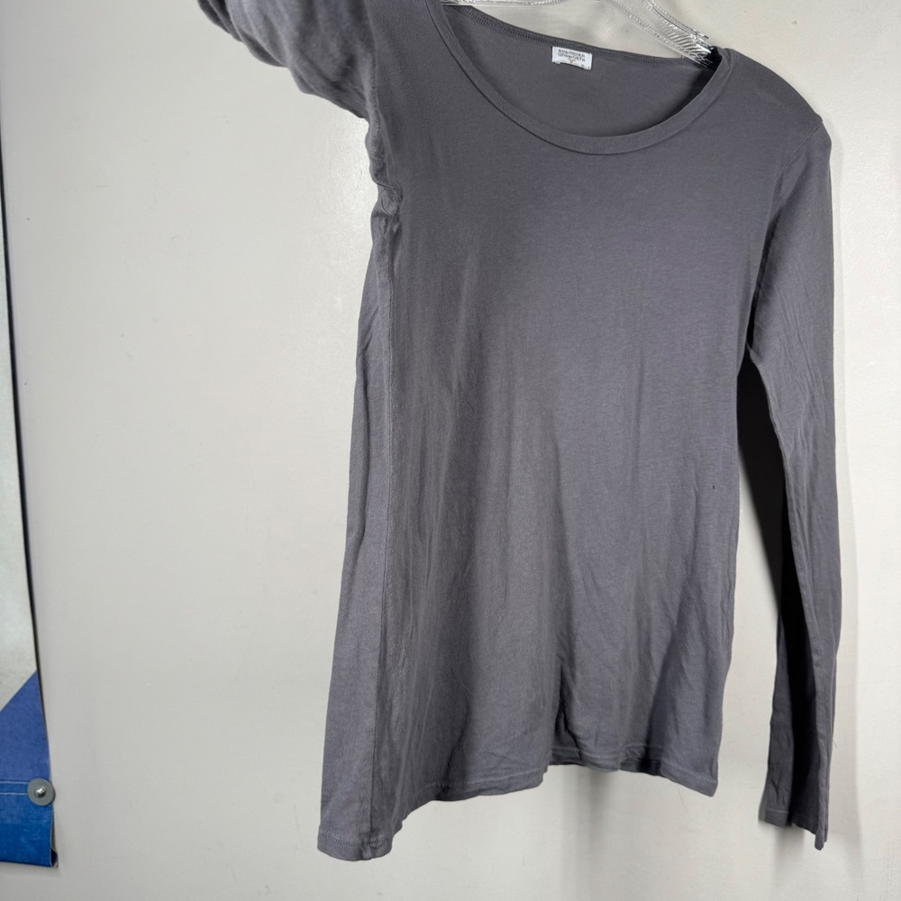 Robindira Unsworth Womens Long Sleeve Scoop Neck Tee Shirt Gray Size Small *FLAW - Picture 9 of 16